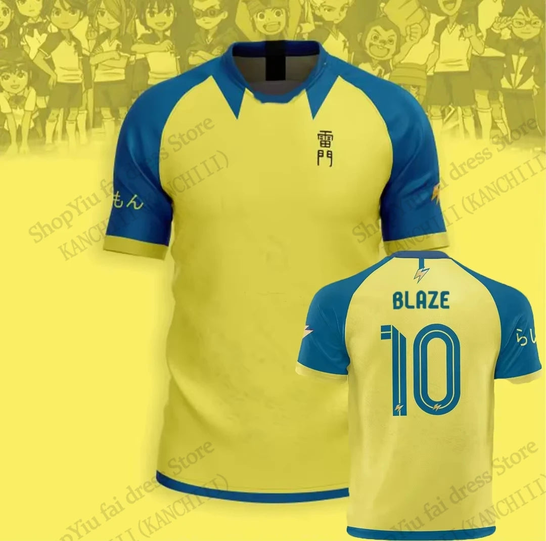 Maillot d'anime Inazuma onze Kaio Football impression 3D T-shirt hommes femmes mode à manches courtes sport T-shirt enfants hauts T-shirt Mark Evens