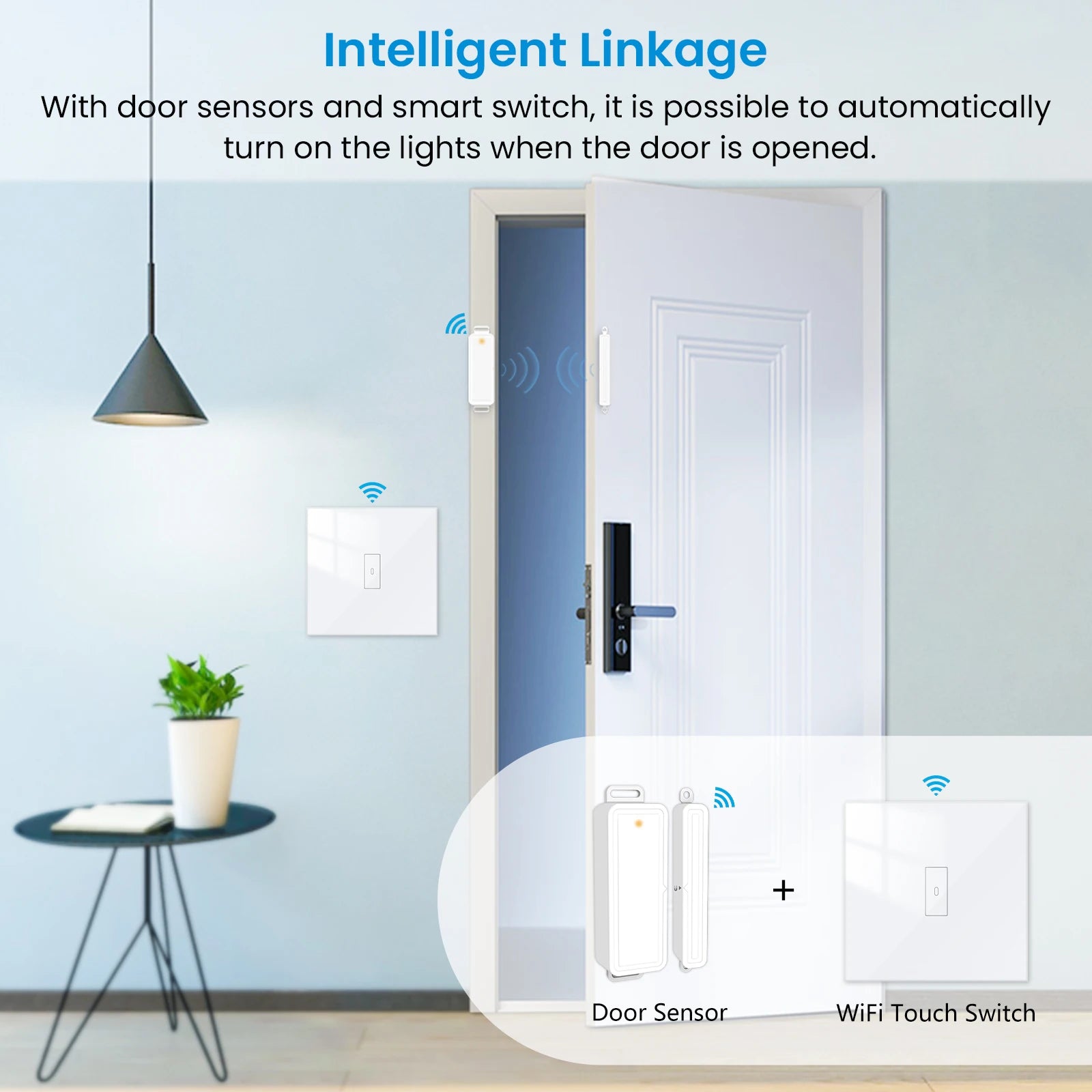 LoraTap Tuya Smart Life WiFi ZigBee capteur de porte et fenêtre interrupteur de scène télécommande alertes détecteurs Intelligence de la maison