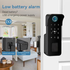 Tuya – serrure de porte intelligente étanche, empreinte digitale, télécommande de jardin extérieur, carte APP, Code numérique, serrure électronique à Double jante ﻿ ﻿