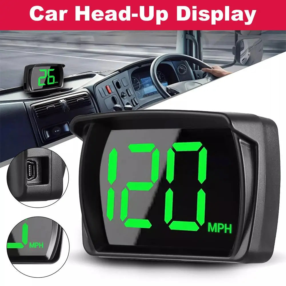 Voiture tête haute HUD affichage GPS compteur de vitesse vitesse KMH numérique HUD GPS + Beidou double Chipsets pour toutes les voitures camions électronique
