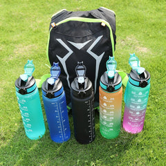 Bouteille d'eau de sport de motivation étanche, carafe à boire HI, carafe de fitness en plein air, carafe de voyage, standardisation de cuisine, 1 litre