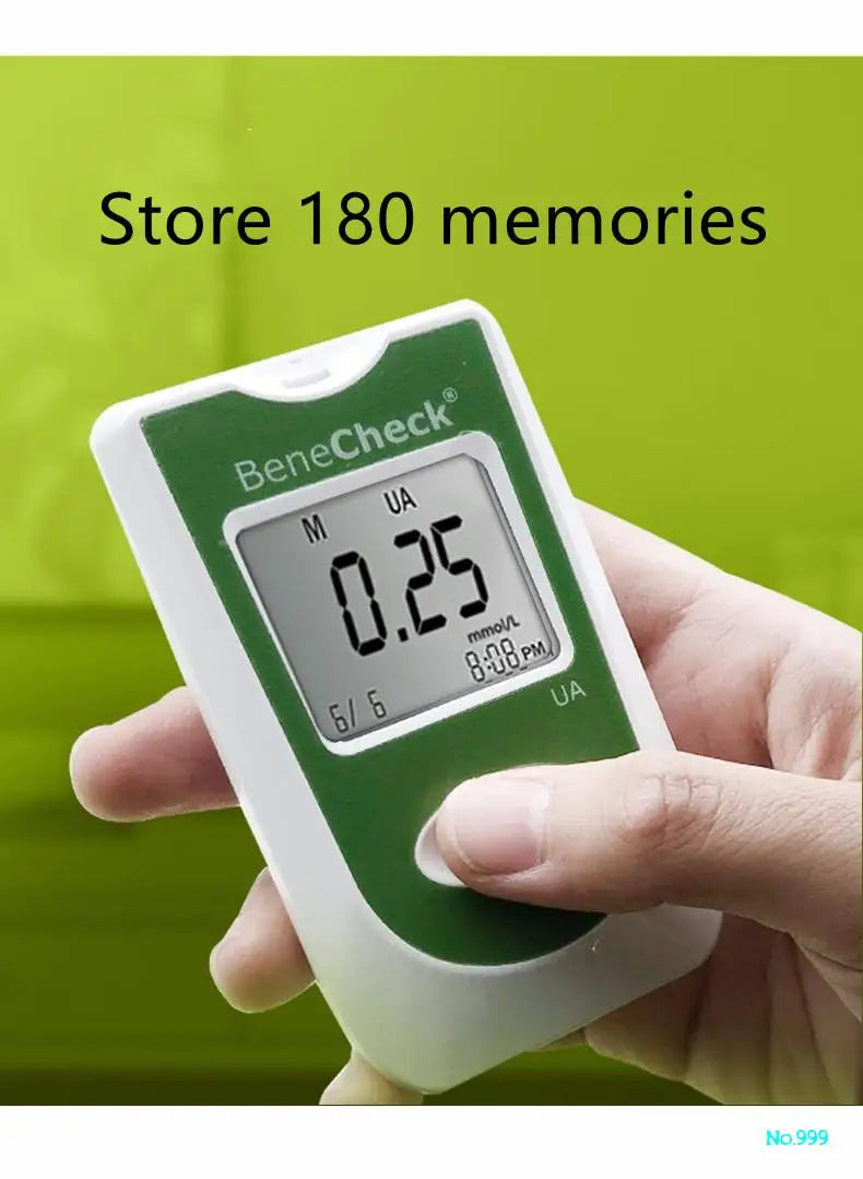 Benecheck-Compteur automatique d'acide urique, bandelettes de test, kit 10ua, 25ua, 10/25 pièces