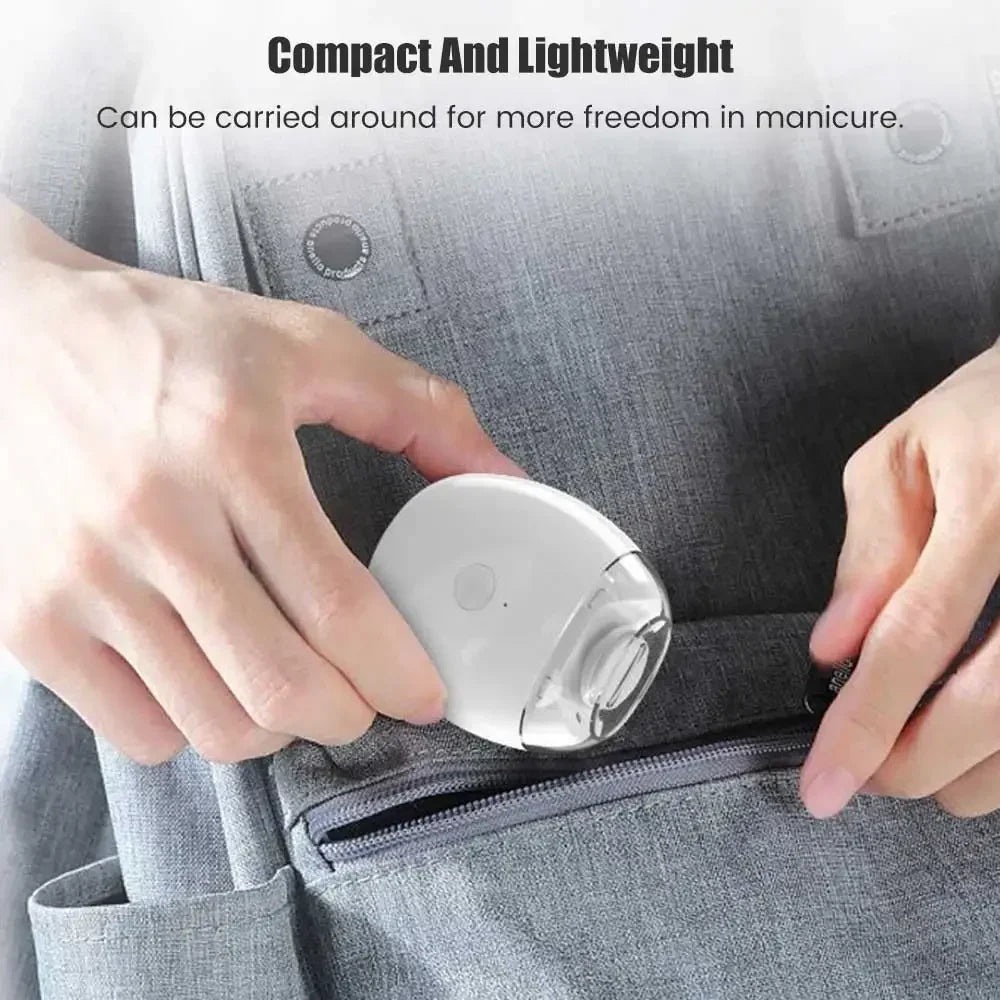 Coupe-ongles électrique 2 en 1 avec lumière LED, broyeur automatique pour bébé et adulte, Mini outils de manucure, soins des ongles