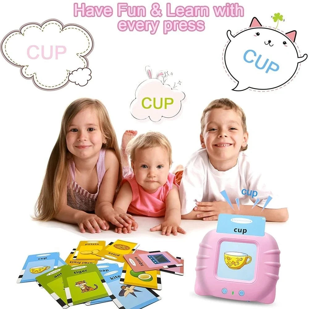 Cartes Flash parlantes d'apprentissage éducatif pour enfants de la maternelle, livre Audio électronique en langue anglaise, jouets pour apprendre les mots anglais