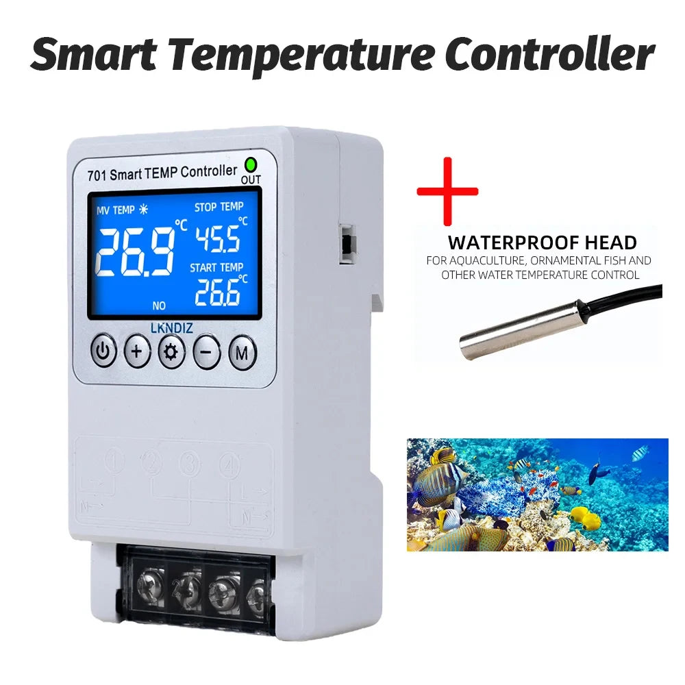 Contrôleur WIFI intelligent de température, Thermostat Constant, interrupteur de contrôle de synchronisation, contrôle du Cycle, Option de tête de capteur Multiple
