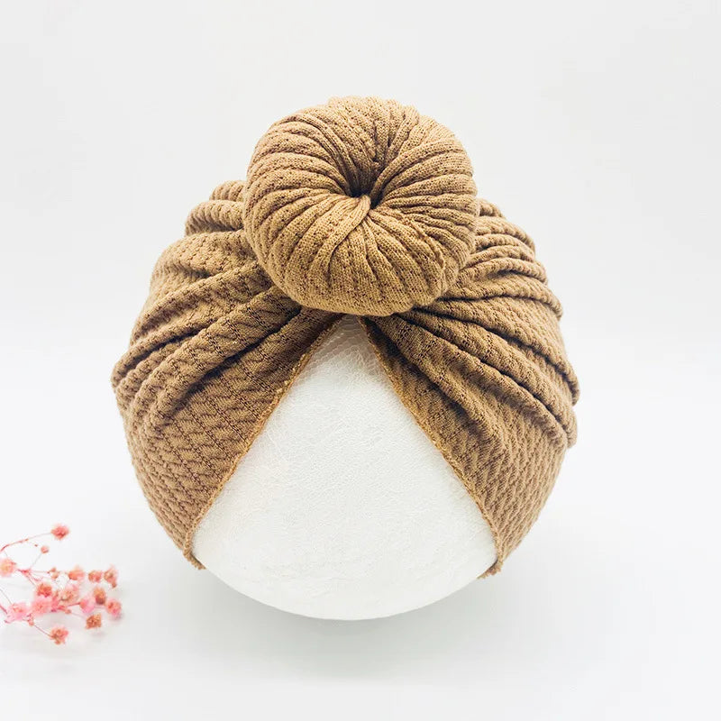 Chapeaux noués pour bébé fille, Bonnet avec nœud, Turban pour bébé, accessoires de tête pour nouveau-né, chapeau d'hiver, Bonnet chaud pour mère et enfant
