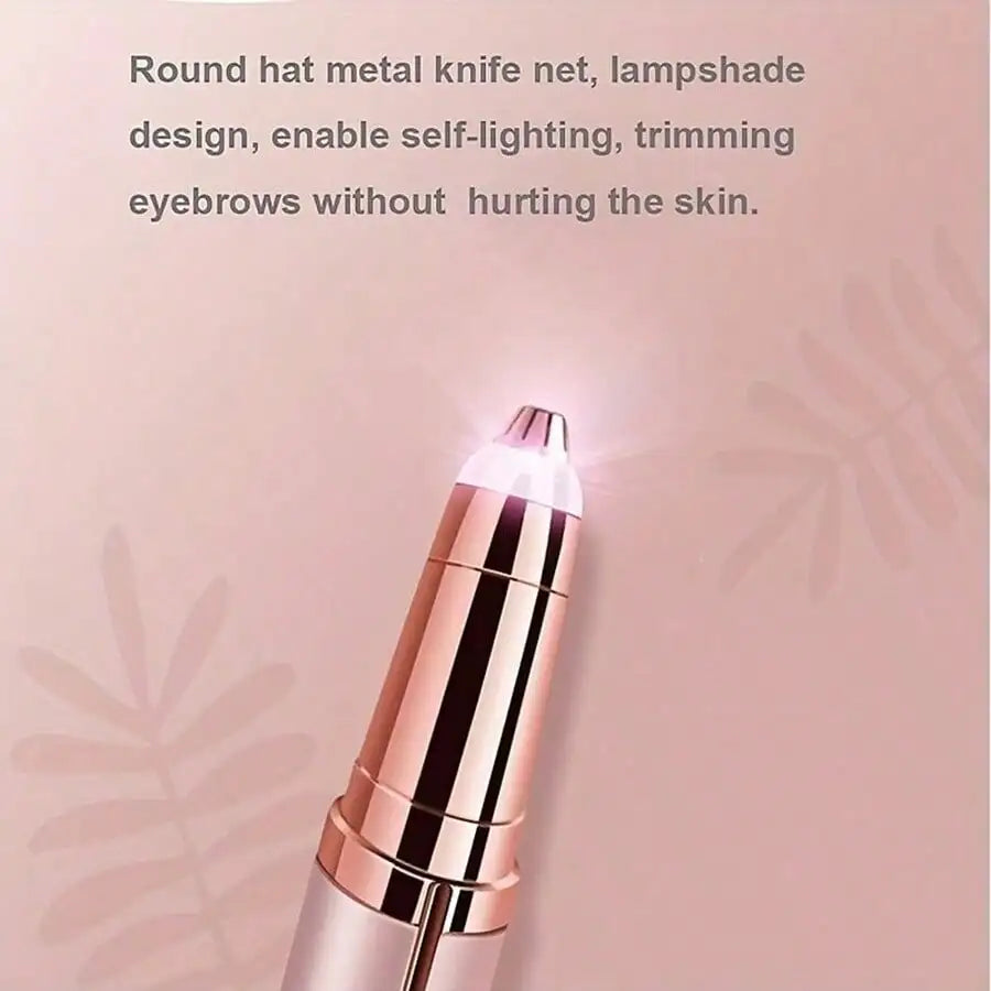 Tondeuse à sourcils électrique pour femmes, crayon façonnant les sourcils, épilateur pour le visage, rasoir automatique, couteau de poche