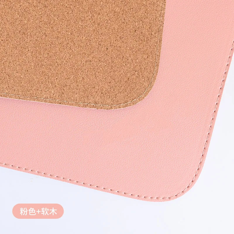 Tapis de bureau en cuir de liège, tapis de bureau pour clavier, grand tapis de souris de jeu, bloc d'écriture de bureau pour le bureau et la maison
