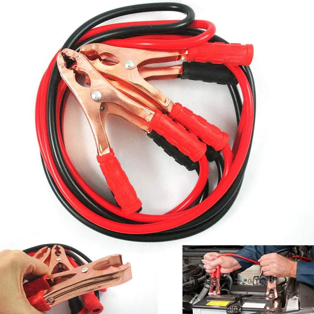 Car Battery Jump Start Cable | For Car/SUV/Truck | Emergency Ignition | Quick Start Power Booster Cable - 1.5m