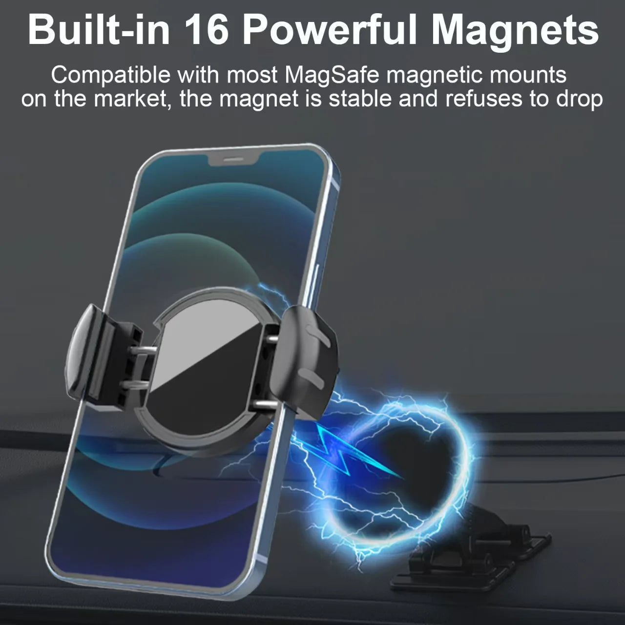 Pince de téléphone magnétique pour support de téléphone de voiture magnétique, supports universels, Clip de téléphone portable de cyclisme, verrouillage rapide, libération/attaque/détacer