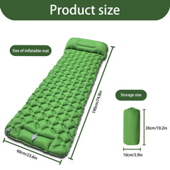 Nouveau matelas gonflable simple - Connectable, léger et portable pour le camping, les voyages, l'usage domestique - Expédition rapide!