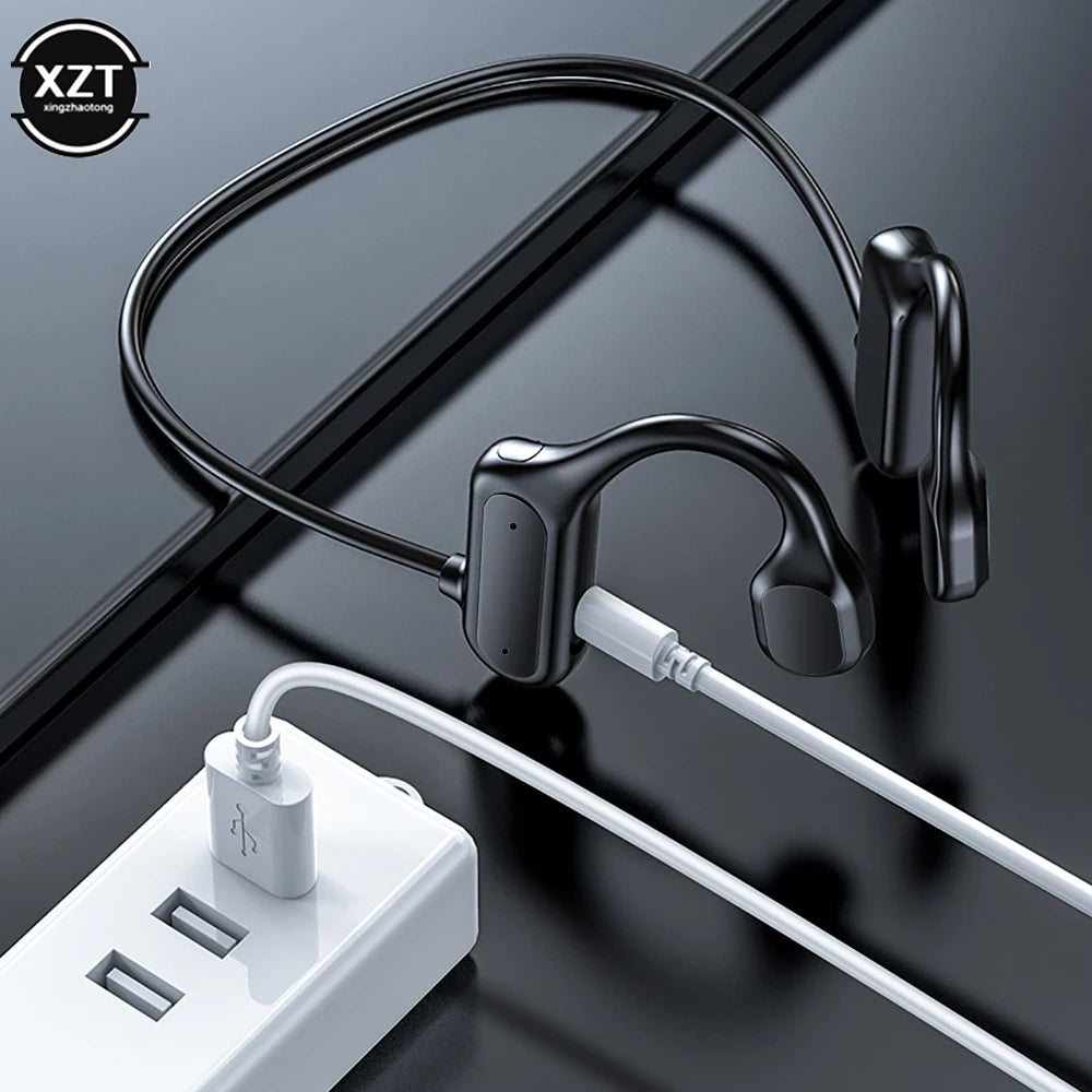 Écouteurs sans fil étanches avec microphone, casque Bluetooth 5.0, équipement audio Sophia Conducting, stéréo, OpenEAR, sports de plein air, BL09