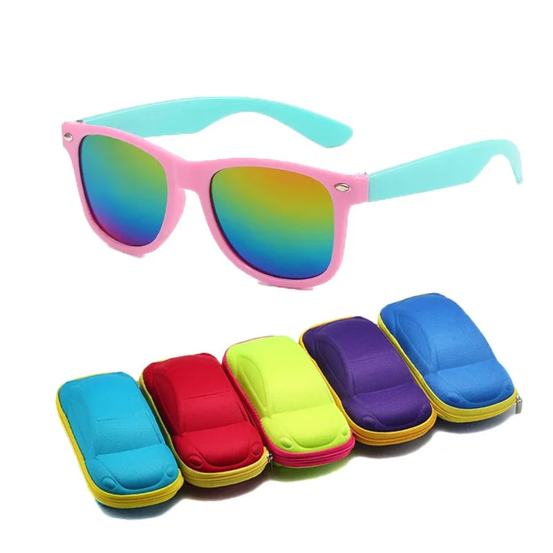 Lunettes De soleil pour enfants Non polarisées flexibles en plein air enfants lunettes De soleil été UV garçon fille Protection des yeux lunettes Gafas De Sol
