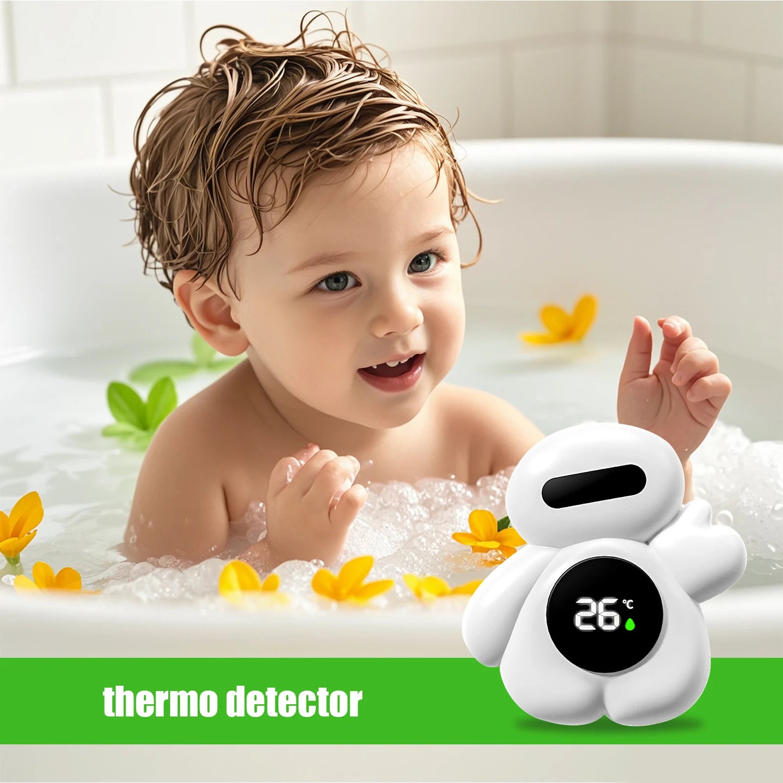 Compteur de température de l'eau, thermomètre de bain pour bébé, pour enfants, nouveau-nés, tout-petits, étanche, sécurité, jauge de température numérique, jouet flottant