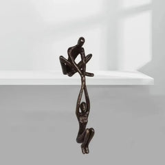 Man Lifting Woman Figurine Art Statue Lover Sculpture Ornament Home Office Decor Dancing Couple Sculpture Art Creative Artwork