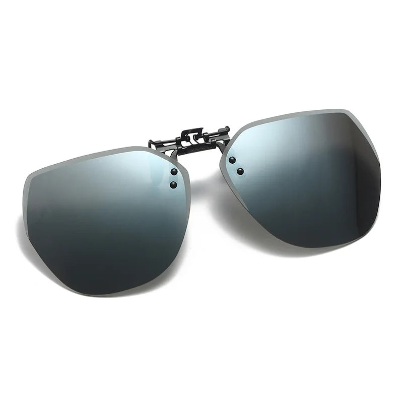 Lunettes de soleil polarisées à clipser pour hommes et femmes, lunettes de soleil rabattables, lunettes de conduite photochromiques, vision nocturne miroir, lunettes de pêche
