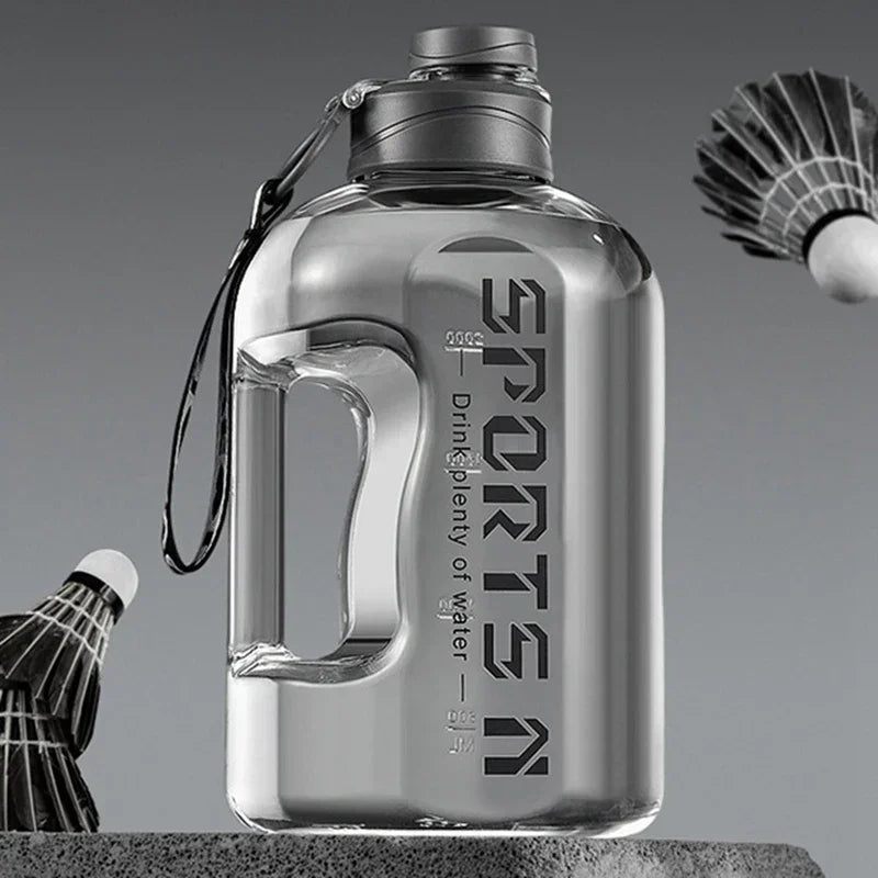 Bouteille d'eau de grande capacité de 2.7 litres, bouilloire d'eau de sport, de gymnastique, de Camping, de voyage, bouteilles à boire BPA, tasse spatiale en plastique Portable