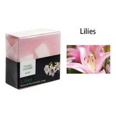 Savon aux fruits naturels thaïlandais, hydratant, Rose, charbon de bambou, exfoliant, lavage des mains, nettoyant, savon de bain