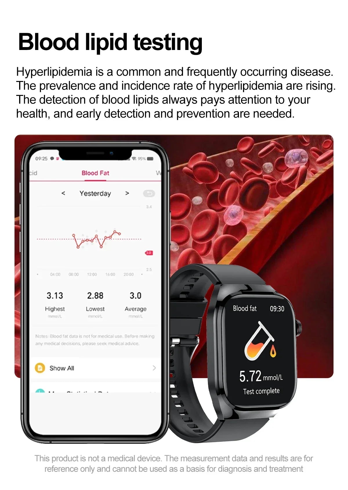 Xiaomi pression artérielle acide uricique graisse corporelle Smartwatch Micro examen physique orgue santé montres Bluetooth appel montre intelligente