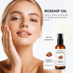 Huile de rose musquée biologique, huiles pour le visage, 30ml, soins pour la peau à absorption rapide, hydratant, huile pour le visage, Essence de graines de rose musquée biologique