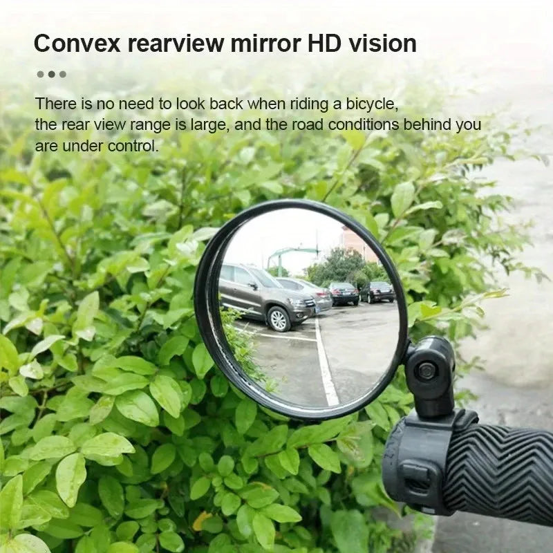 Side mirror for motorcycles, for safety view, turning left and right, Mini adjustable rearview mirror for cars