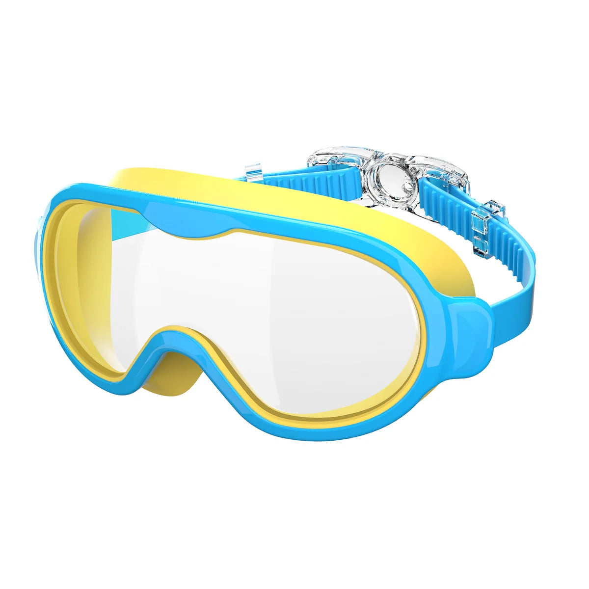 Lunettes de natation pour enfants, grand cadre, sans fuite, étanche, vue large, Vision claire, Anti-buée, Anti-UV, réglable rapide, pour enfants de 3 à 15 ans