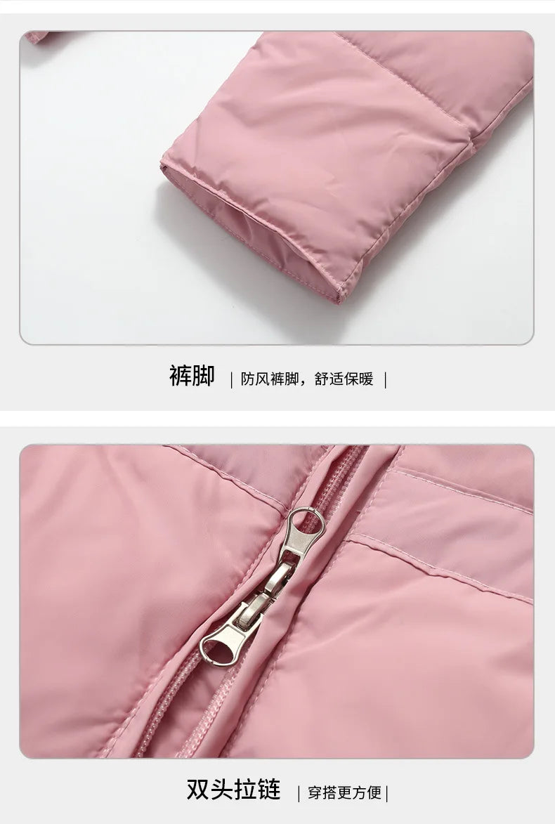 OLEKID 2025 hiver enfants fille doudoune enfant en bas âge fille combinaison 2 pièces ensemble de vêtements 1-5 ans enfants bébé filles vêtements d'extérieur vêtements de neige