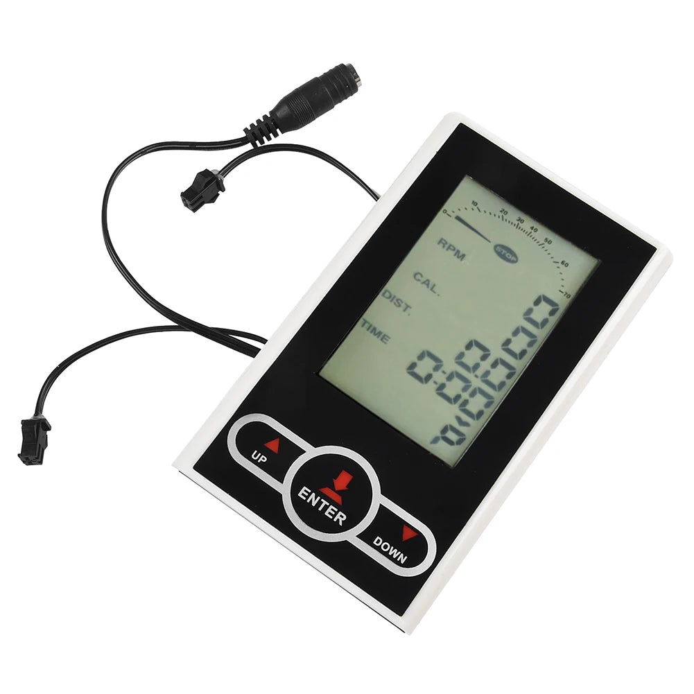 Moniteur de vélo d'exercice, compteur de vitesse, vélo stationnaire, entraîneur elliptique, affichage, équipement de gymnastique, accessoires