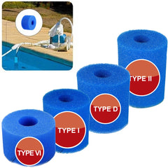 Éponge filtrante de piscine en Bio mousse réutilisable, longue durée, facile à nettoyer, universelle pour le Type I/II/VI/D, 1 pièce