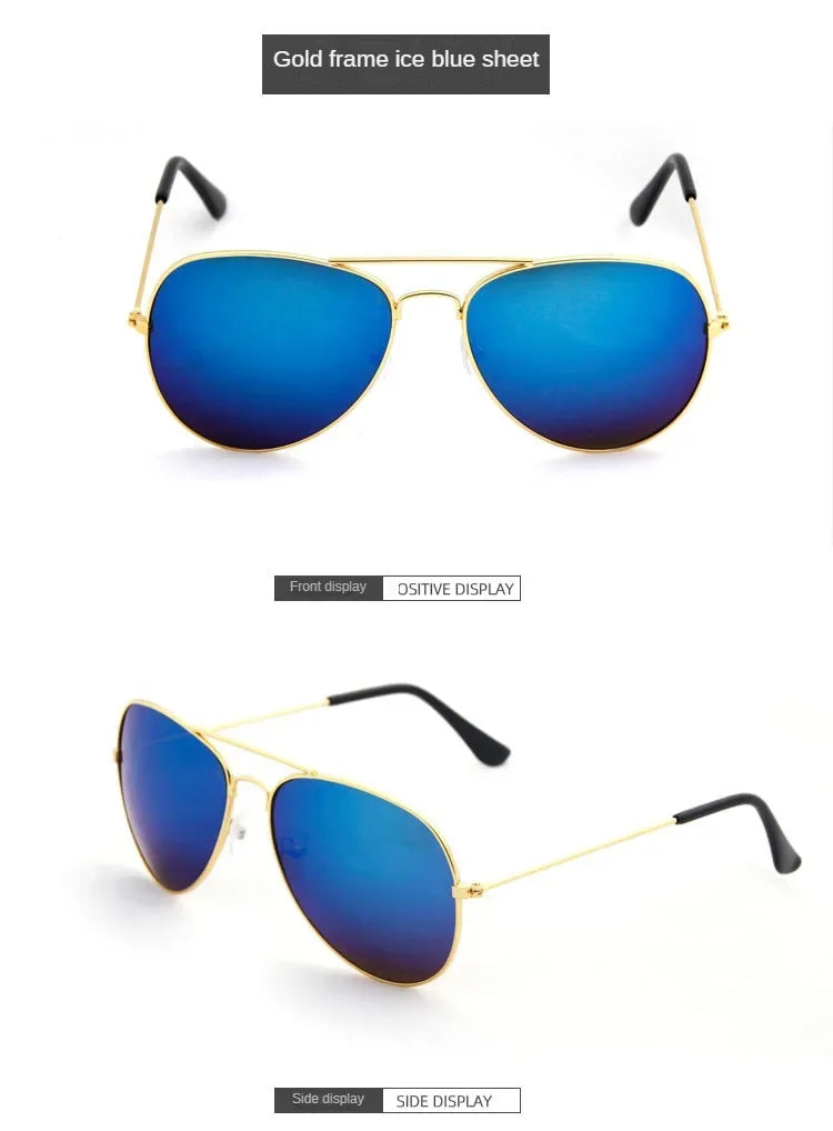Vintage sunglasses for men and women, metal frame, fashionable shades, for outdoor sports, new 2024 collection