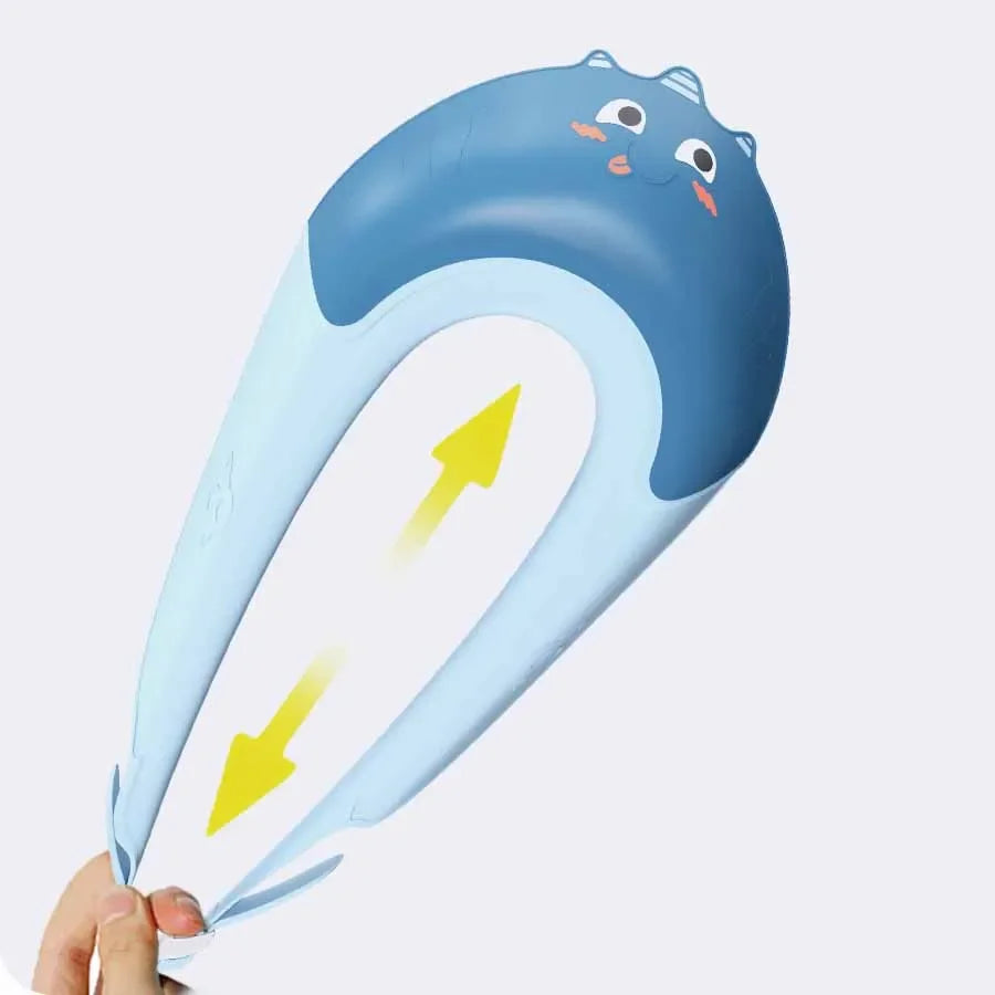 Chapeau de shampoing de douche imperméable pour enfants, chapeau de lavage de cheveux doux et réglable pour enfants, Protection sûre des oreilles et des yeux, bonnet de shampoing pour bébé