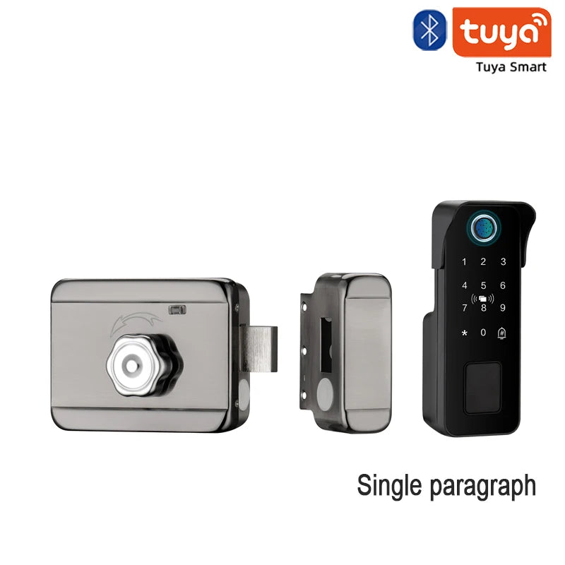 Tuya – serrure de porte intelligente étanche, empreinte digitale, télécommande de jardin extérieur, carte APP, Code numérique, serrure électronique à Double jante ﻿ ﻿