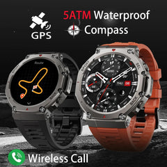 Montre intelligente pour t-rex 3 GPS Smartwatch AMOLED écran tactile 5ATM boussole extérieure moniteur de Sport de Fitness intelligent montre pour hommes pourXiaomi