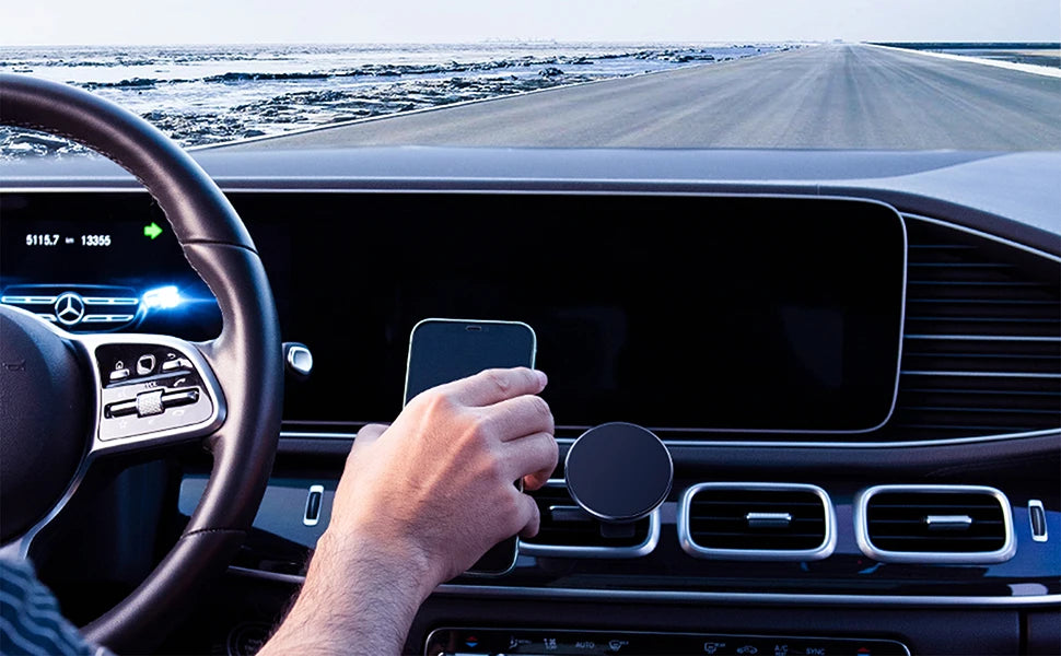 Support magnétique pour voiture, support d'appareil électronique portable, iPhone 16, 15, 14, 13/12 Pro Max, Mini Plus, tous les matins et étuis