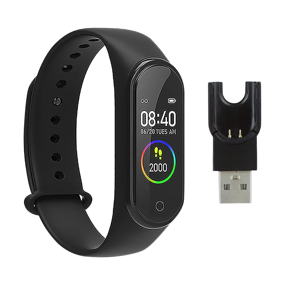 Waterproof sports smartwatch with activity, blood pressure and heart rate monitor, electric clock, new