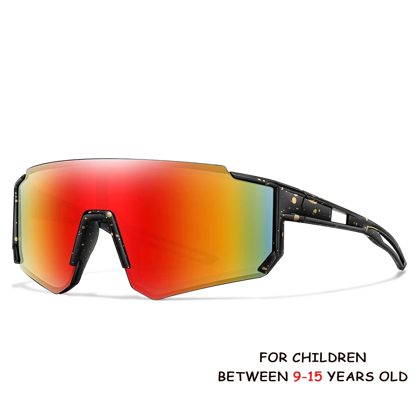 Âge 9-15 jeunes lunettes de cyclisme adolescents lunettes de soleil vtt vélo vélo lunettes de baseball enfants sports de plein air garçons filles UV400