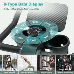 Superun Exercise Bike, 32-Level Magnetic Resistance Stationary Bike for Home, Low Noise Home Training Bike