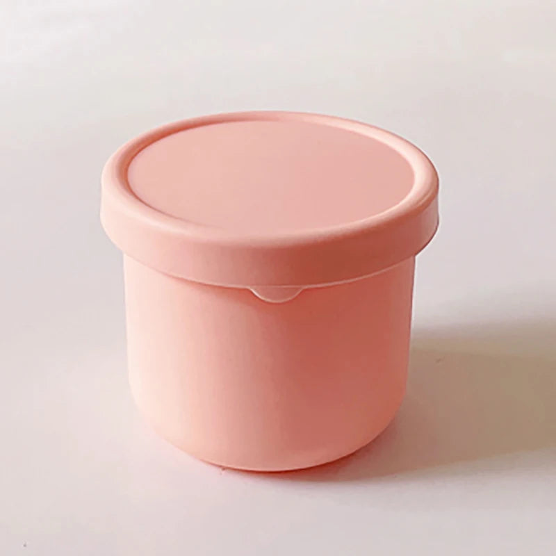 Boîte à déjeuner de 250ML pour enfants, récipient à salade, boîte à déjeuner antiadhésive en Silicone avec couvercle, boîte à Bento réutilisable, moule à glaçons
