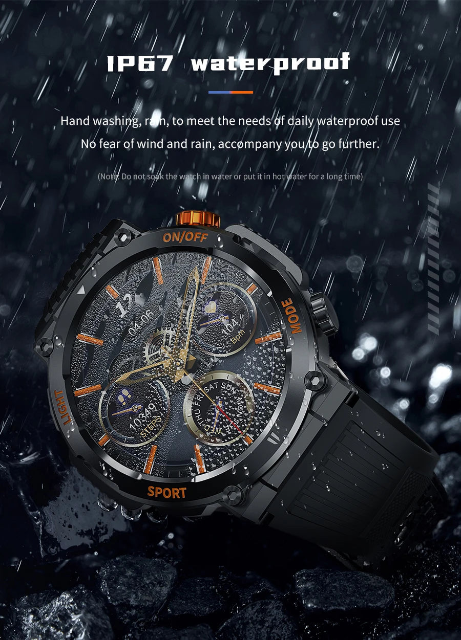 Montre connectée de sport pour hommes, écran tactile HD 2023x360, étanche, surveillance de la santé, appel Bluetooth, nouvelle collection 360