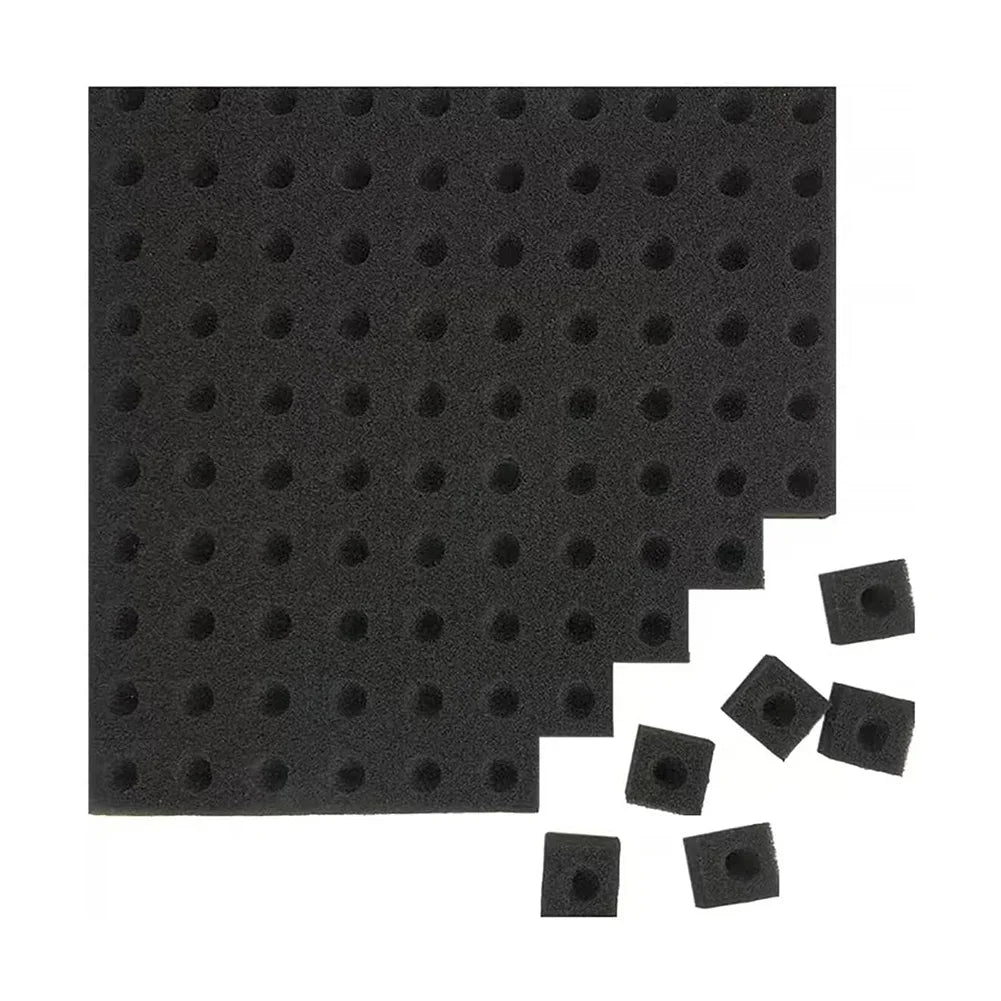 Éponge pour plantes hydroponiques, 100 pièces/feuille, culture de jardin, semis, Culture sans sol, outils de plantation, légumes, Pots de pépinière, plateaux