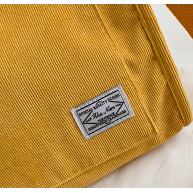 Sac à main Simple en velours côtelé pour femmes, sac à main Portable de grande capacité, tendance, petit sac carré, sacs à bandoulière simples