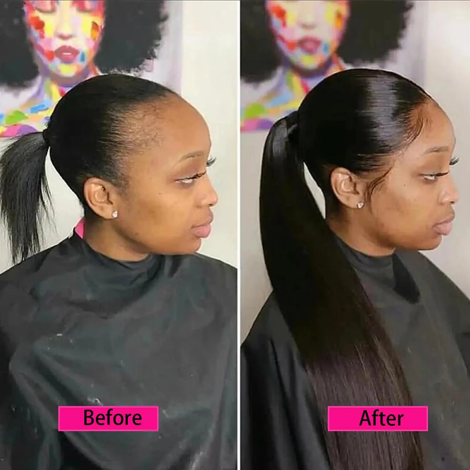 100G queue de cheval Extensions de cheveux humains enveloppe droite autour de la prêle 100% Remy cheveux humains 10 "-32" Extension de queue de cheval pour les femmes