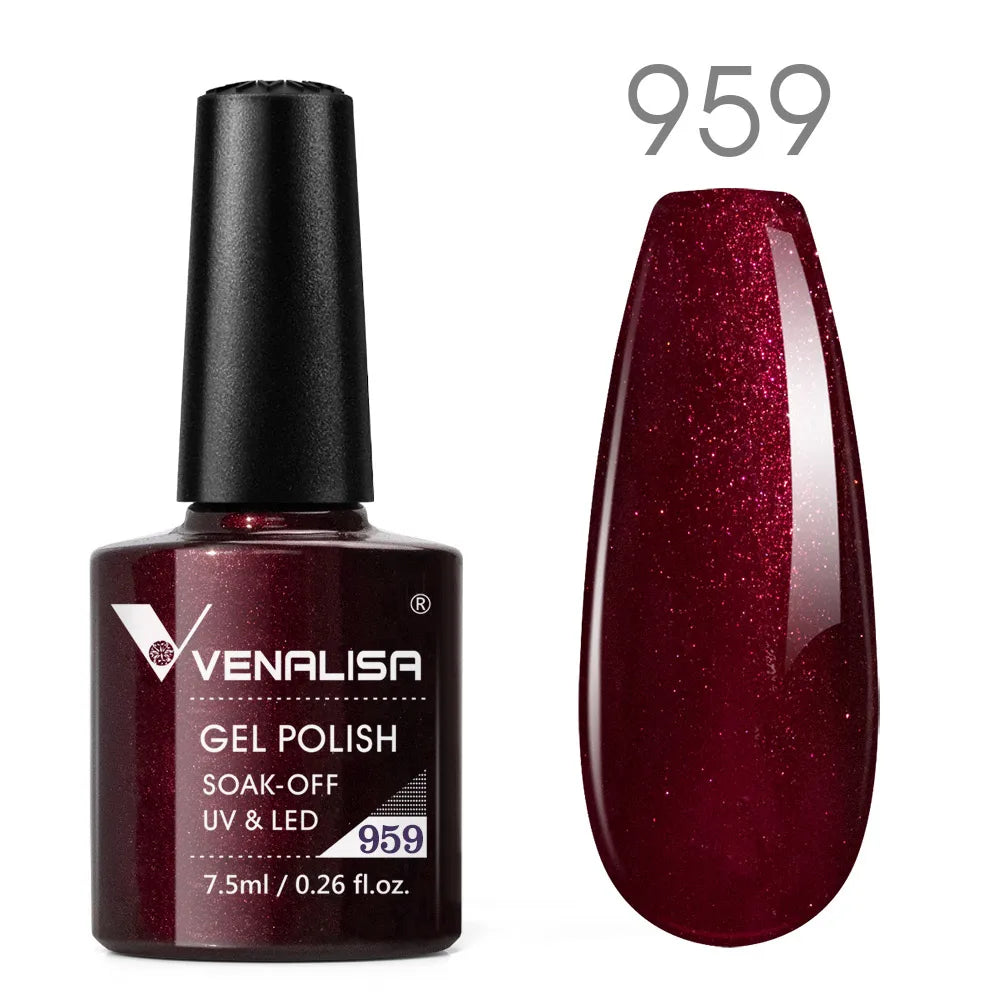 Venalisa vernis à ongles Gel à paillettes réfléchissantes couleur néon couverture complète Pigment Nail Art manucure tremper l'émail vernis Gel UV