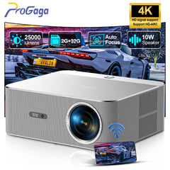 PROGAGA Full HD 1080P projecteur 4k PG610W Android WiFi mise au point automatique PG610 projecteur Portable PK DLP Home cinéma faisceau de film extérieur vidéo projecteur videoprojecteur 4k home cinéma