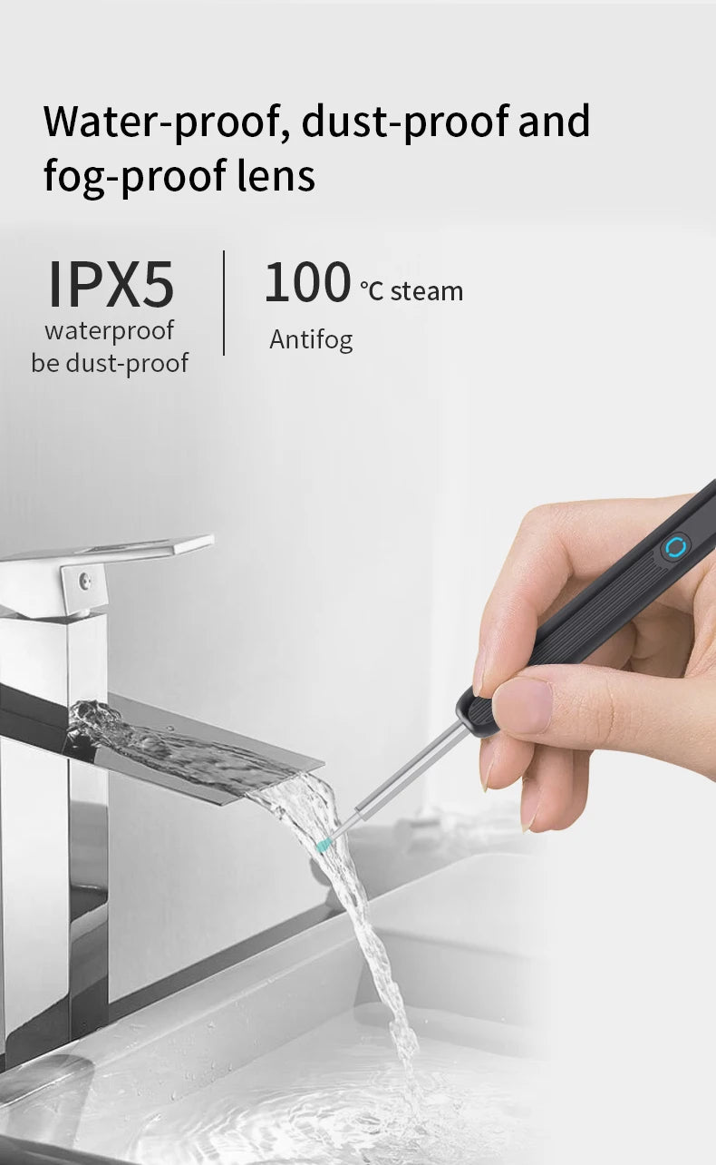NE3 nettoyeur d'oreilles outil de retrait de cire d'oreille de haute précision avec caméra LED Otoscope sans fil Kit de nettoyage d'oreille intelligent meilleur cadeau