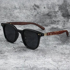 Retro wooden sunglasses for men and women, Mars polarized sunglasses, UV protection glasses, cycling, outdoor activities, street photography