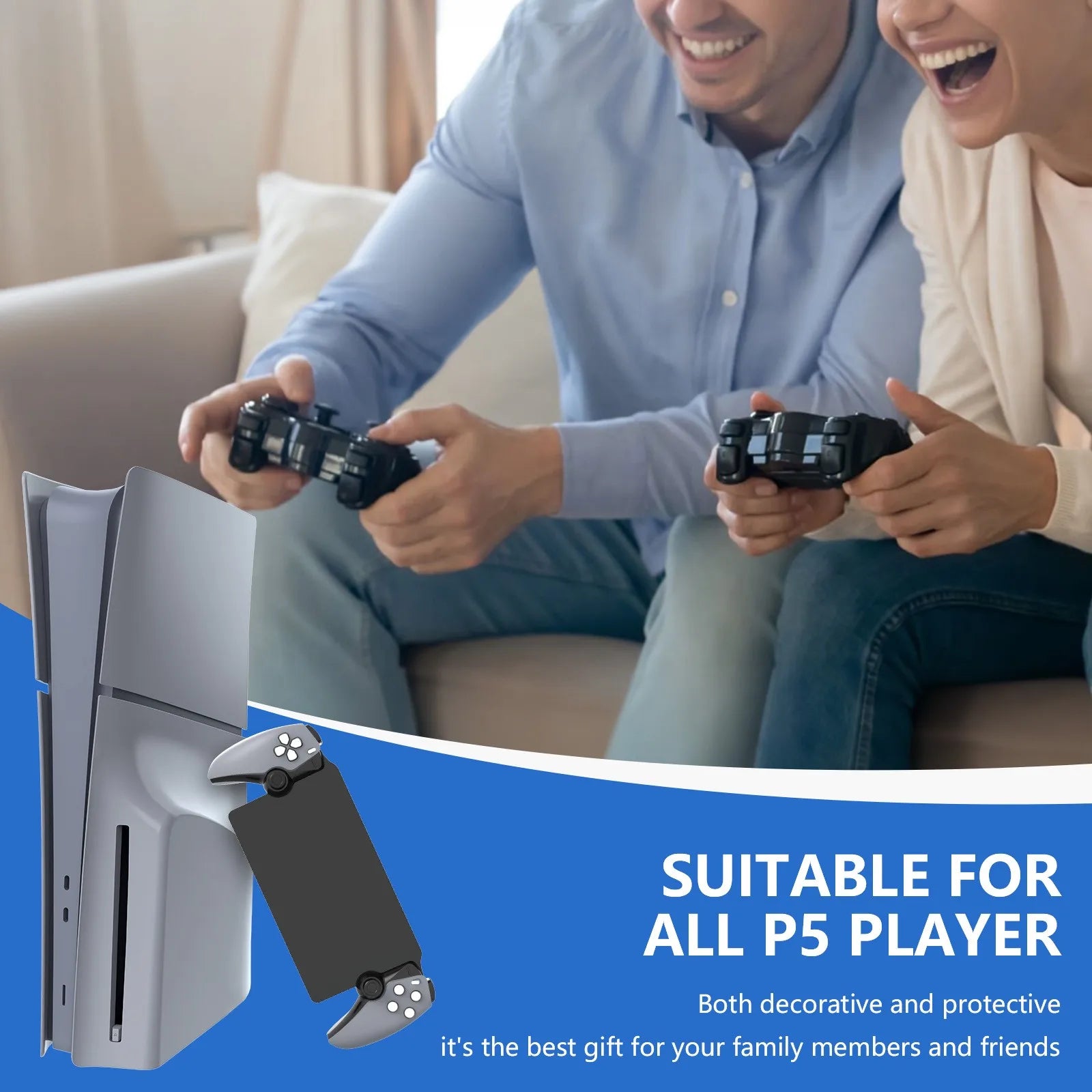 Coque de remplacement pour 30e anniversaire, boîtier de portail PlayStation gris, accessoire Premium PS, plaque de couverture complète pour portail PS5