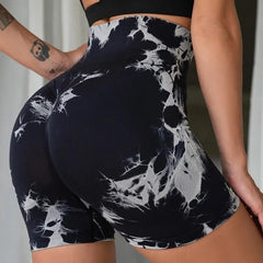 Pantalon moulant de sport trois pièces sans couture pour femmes, shorts sexy de yoga et de fitness, taille haute, levage de la hanche