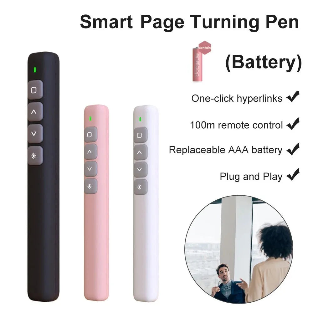 Wireless presenter remote control, USB budget, page-turning pen, PowerPoint presentation pointer, slide adventure pointer, 2.4GHz
