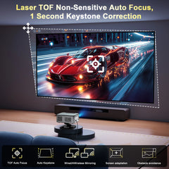 2025 Horlat 45000 Lumens 4K UHD projecteur Laser TOF Focus Android 12 WiFi 1080P Full HD projecteur de cinéma maison pour Netflix